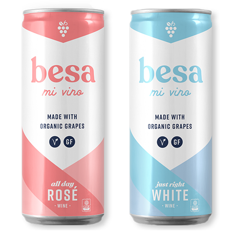 besa mi vino products, all day rose and just right white