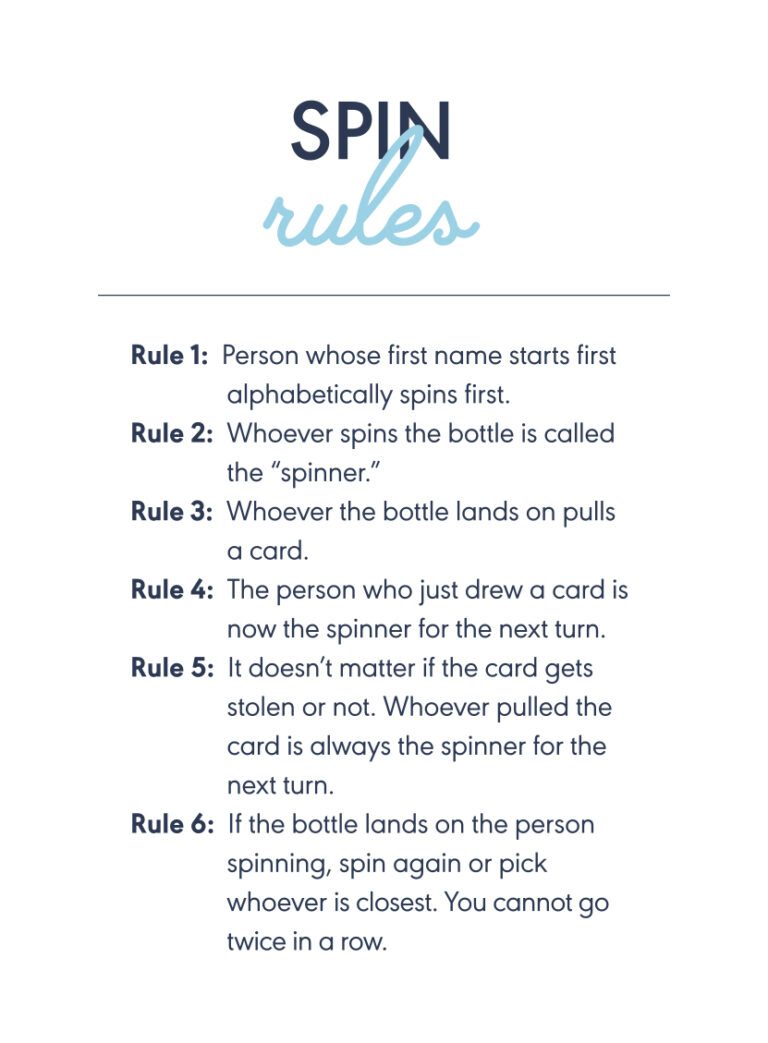 Spin the Besa: Spin Rules